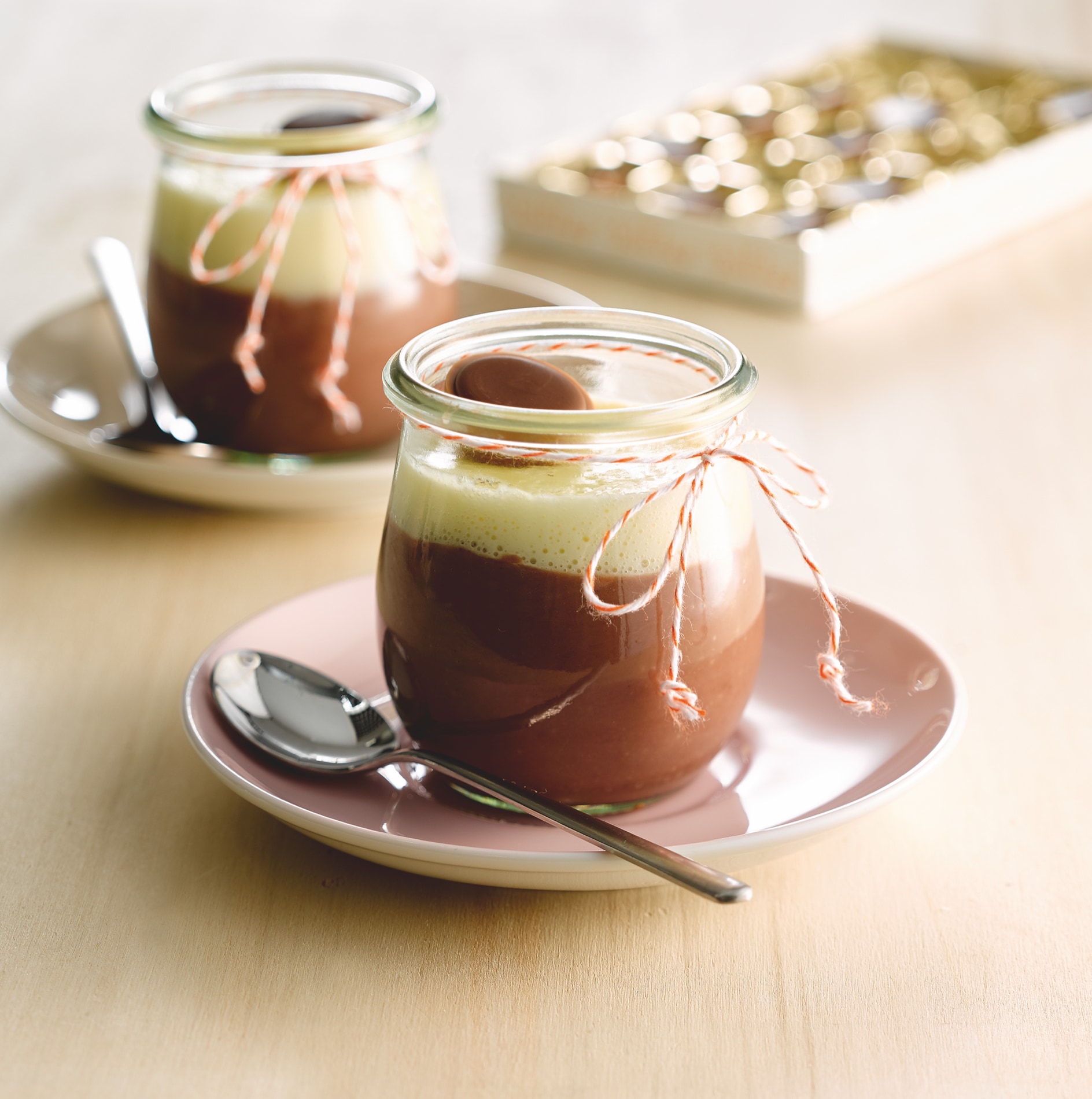 Toffifee 2 laagse slagroompudding